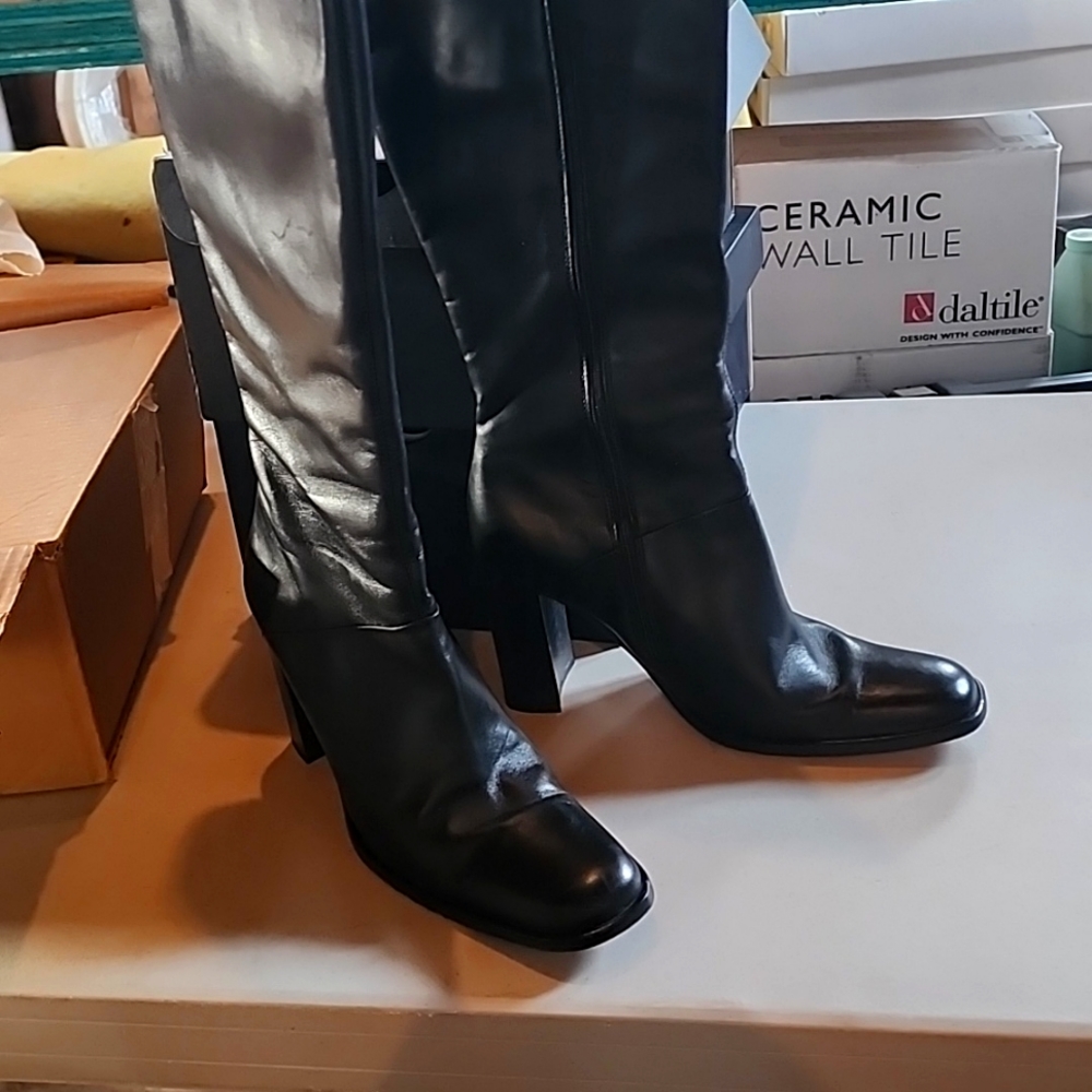 J.Crew leather boot heels
